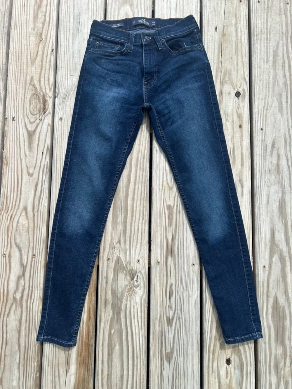 Hollister California Super Skinny Jeans dark Wash mens Blue‎ Size 28/30